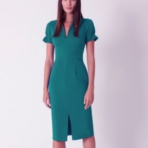 teal sheath dress